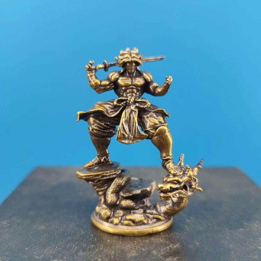 神竜 銅器 開運 風水 重厚 極細工 装飾品 現代工芸品 美術品 置物