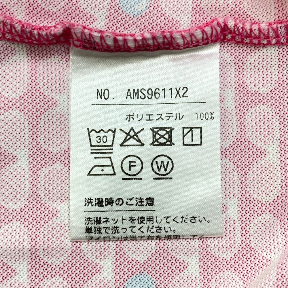 サイズ：LL AND PER SE アンパスィ 半袖ポロシャツ ワッペン 総