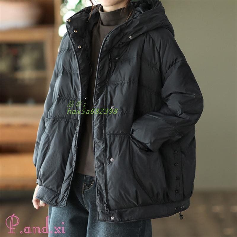 ダウンコート ダウン入り レディース ポケット キルティングコート ダウンジャケット アウター フード付き ショット丈 軽量 韓国風 秋冬 hax5a682398