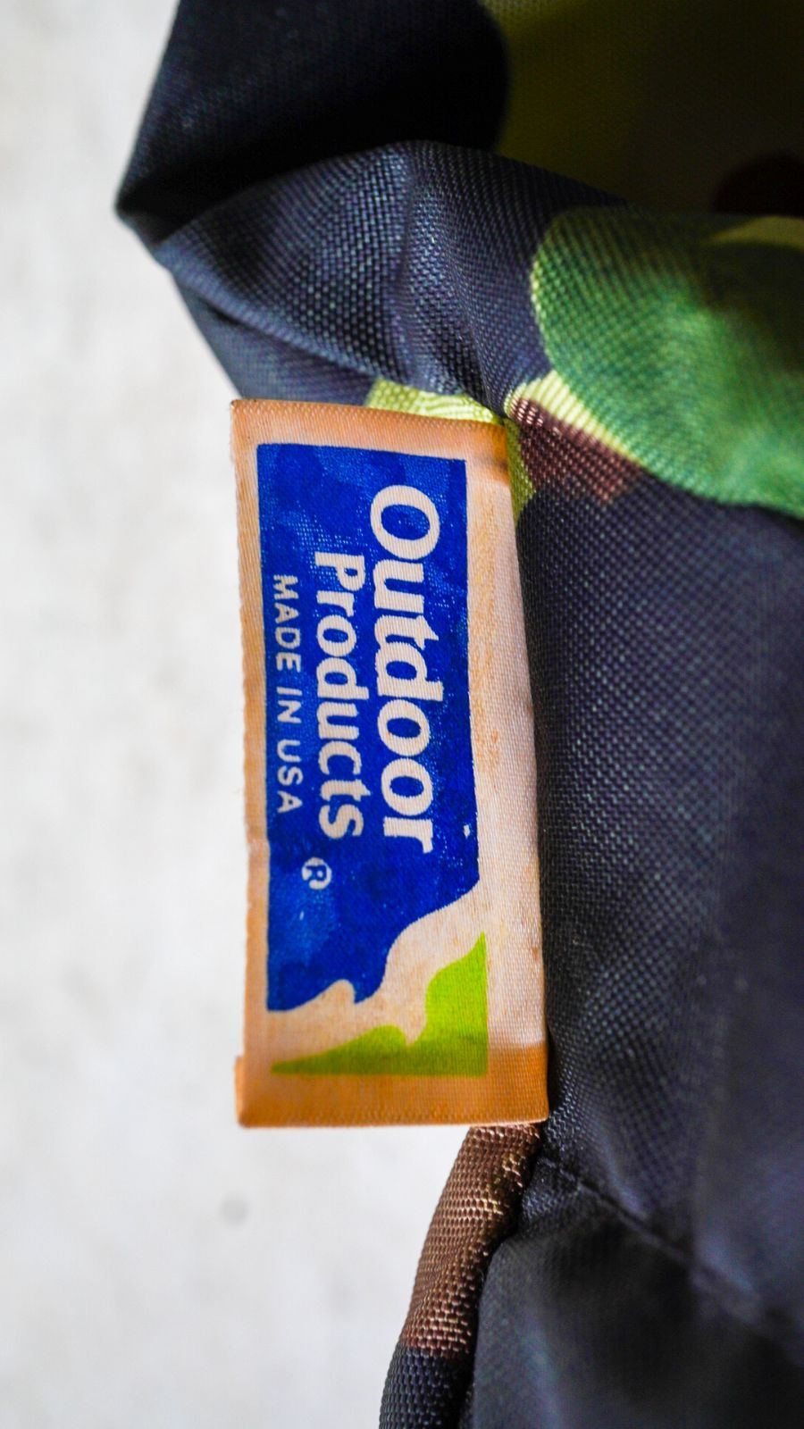 【1980s】OUTDOOR PRODUCTS アウトドアプロダクツ ダックハンターカモ ウエスト バッグ《旧タグ カモフラージュ 迷彩 USA製  ヴィンテージ ビンテージ》