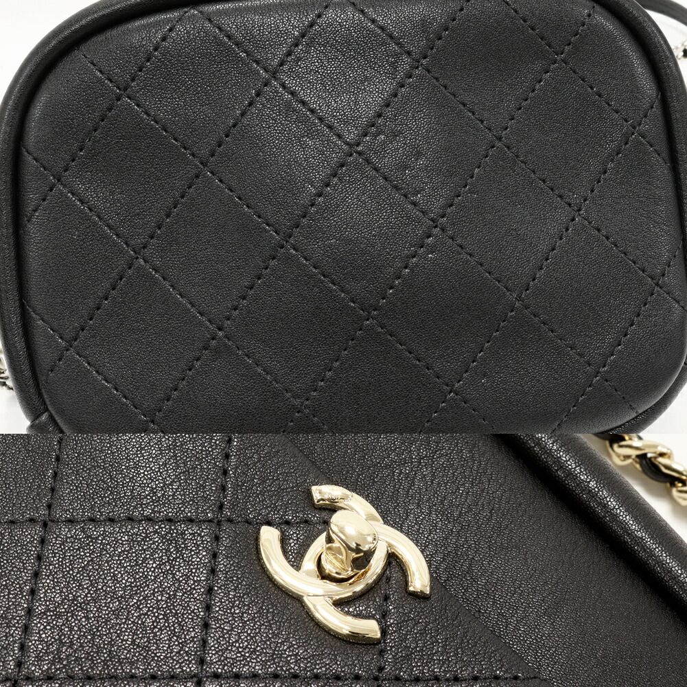 CHANEL マトラッセ チェーンショルダー カメラバッグ カーフ AS0137 CHANEL マトラッセ AS0137 カメラバッグ チェーンショルダー