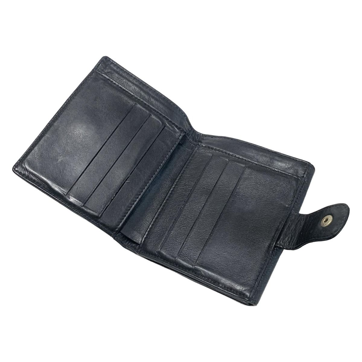 CHANEL(シャネル) Wホック財布 - 黒 ココマーク - メルカリ 