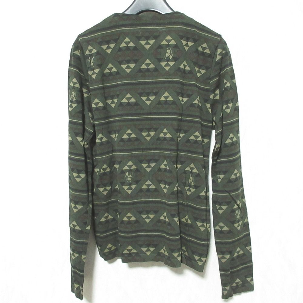 HYSTERIC GLAMOUR ヒステリックグラマー マルチパターン ジップジャケット 0153ND14918 サイズF グリーン レディース 古着