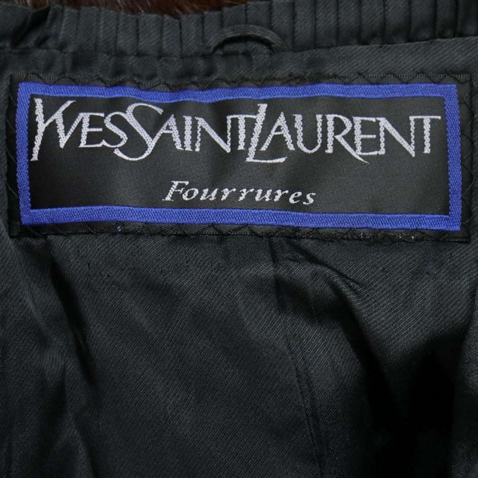 【美品】イヴサンローラン サガミンク　ロイヤル　金タグ　ミンク　ファーコート 美品】Yves Saint Laurent SAGA MINK イヴサンローラン