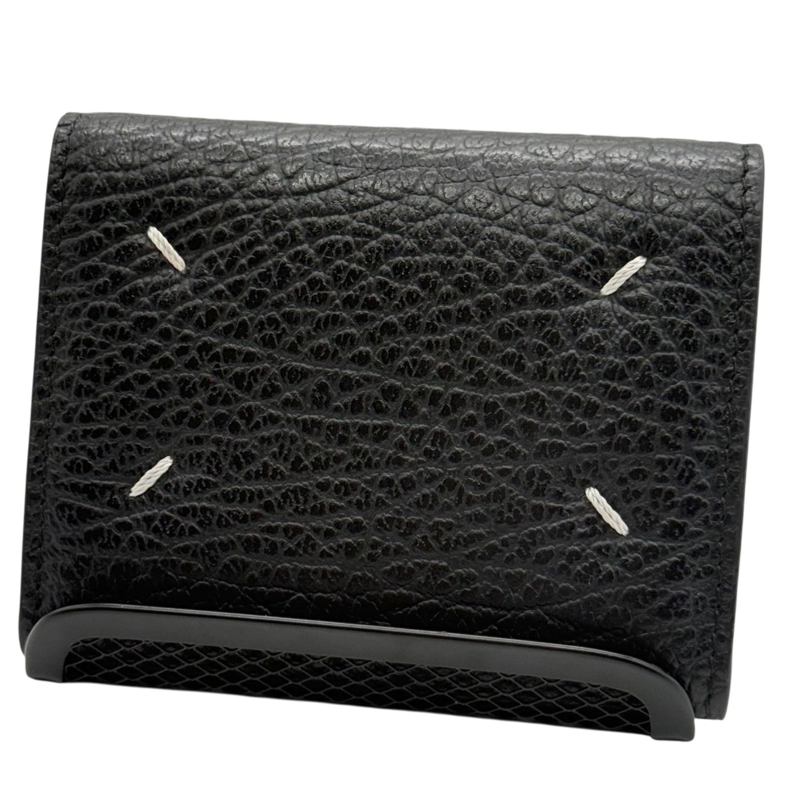 メゾンマルジェラ コインケース ブラック 4ステッチ dd10