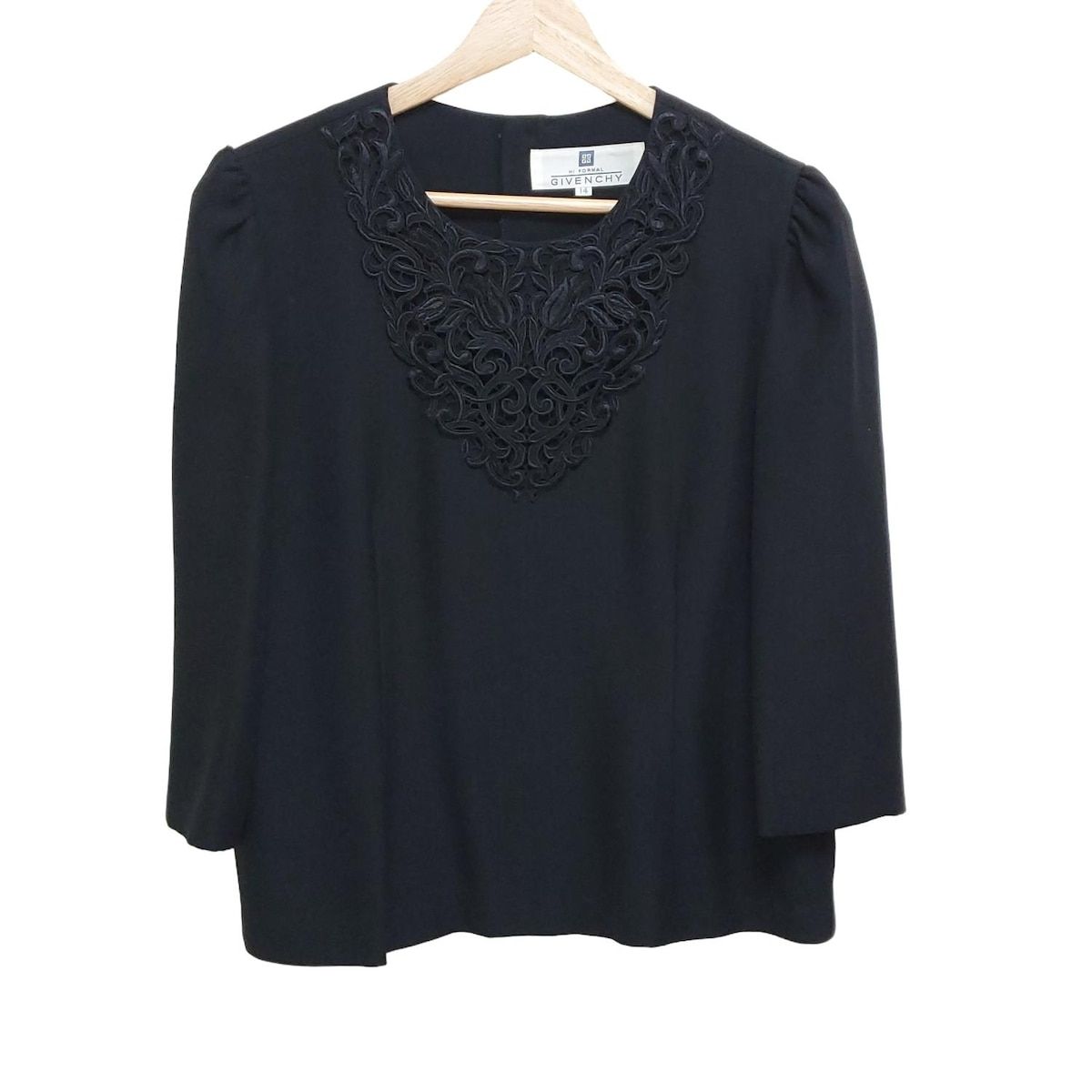 GIVENCHY ジバンシー 長袖カットソー サイズ14 XL レディース - 黒 レース