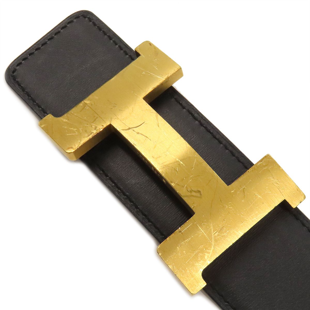 美品★箱付 エルメス ミニ コンスタンス リバーシブルベルト G刻印 75 HERMES】エルメス ミニコンスタンス ベルト ヴォーエプソン