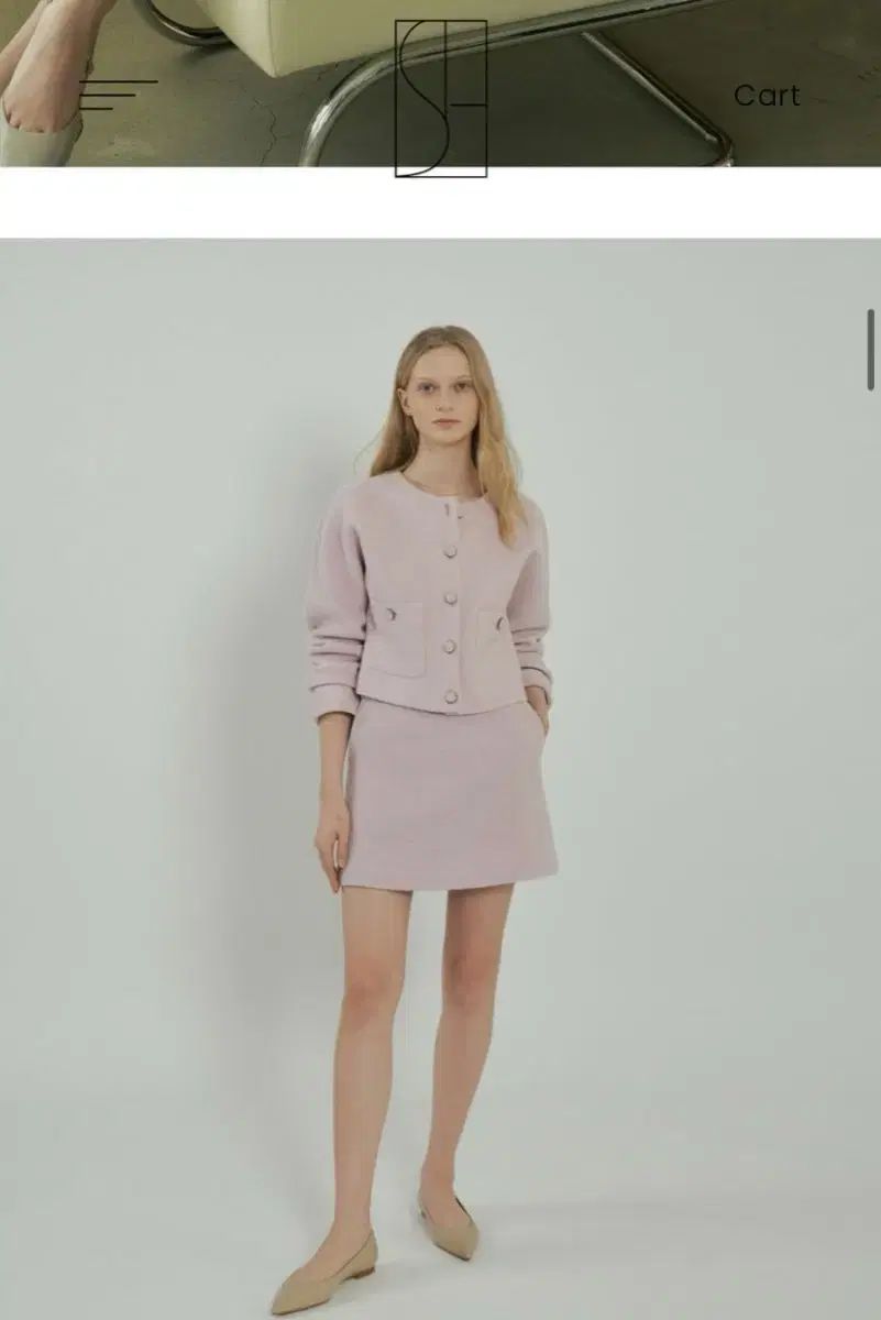 シエ ジェナ ラウンド ジャケット スカート sサイズ