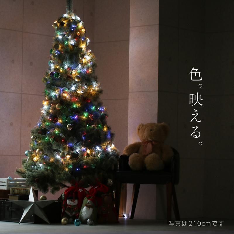 クリスマスツリー 北欧 おしゃれ 210cm 松ぼっくり 木製オーナメント