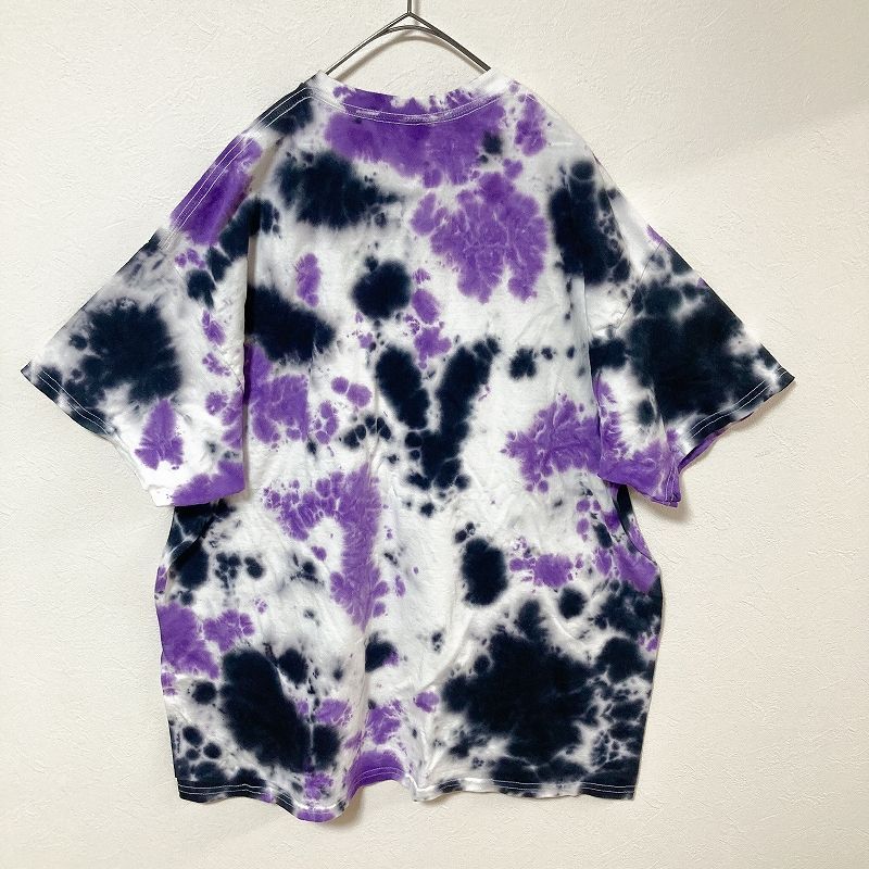 メンズ服新品タイダイ染め半袖TシャツXL 白紫黒 春夏物 一点物 ... メンズ服新品タイダイ染め半袖TシャツXL 白紫黒 春夏物 トップス 総柄