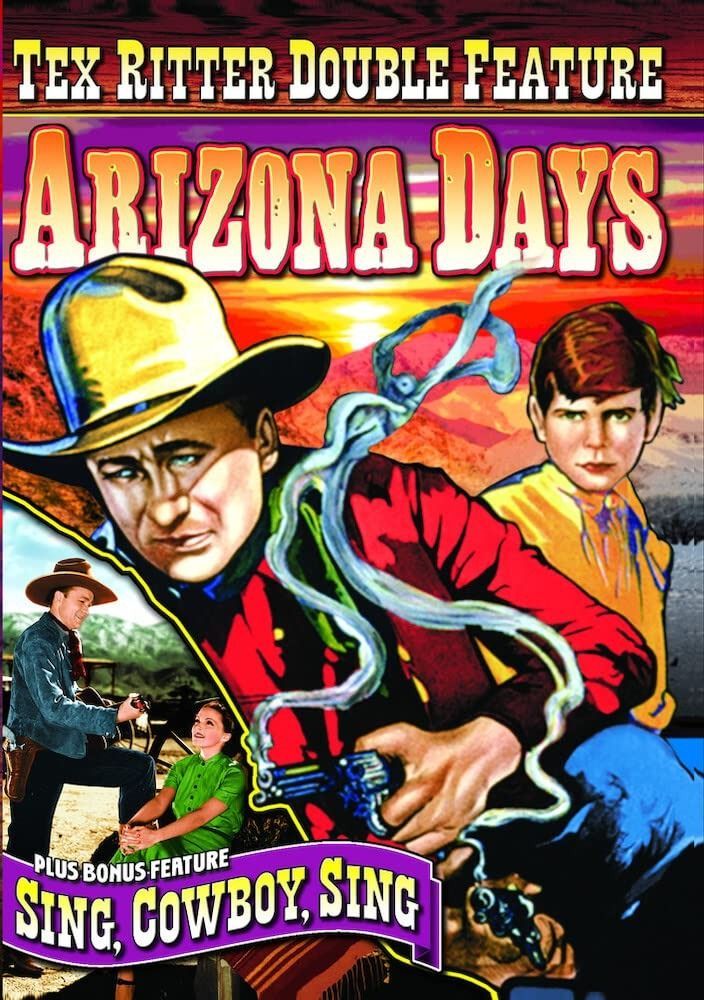 Tex Ritter Double Feature Arizona Days | Sing%ｶﾝﾏ% Cowboy%ｶﾝﾏ% Sing DVD