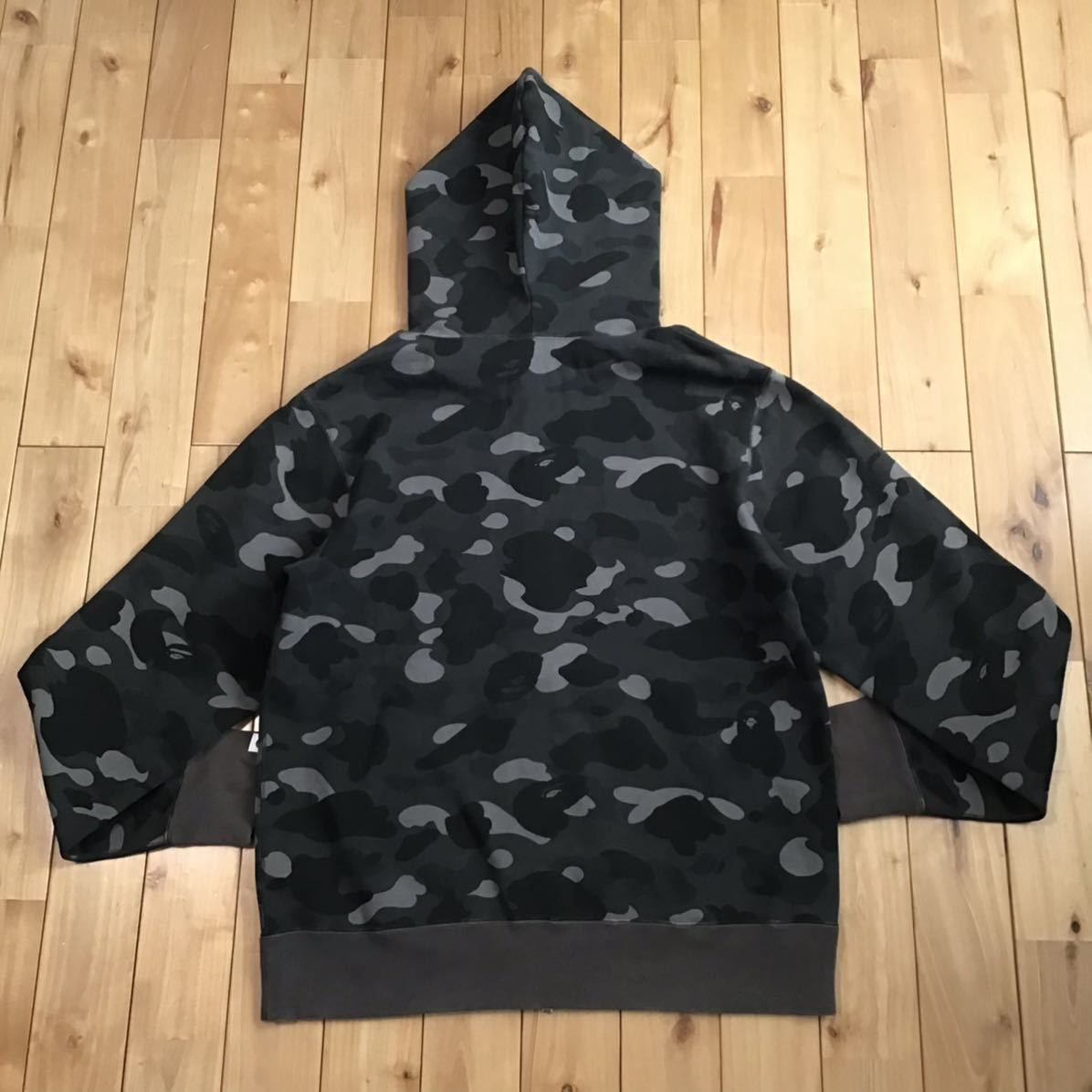 ☆XL☆ Black camo フルジップ パーカー a bathing ape head BAPE full zip hoodie エイプ ベイプ  アベイシングエイプ 迷彩 - メルカリ