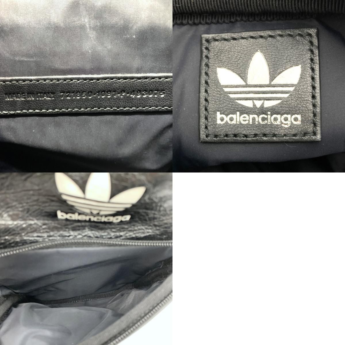 美品 バレンシアガ アディダス クロスボディ ショルダーバッグ ブラック BALENCIAGA x adidas コラボ バレンシアガ アディダス スモール