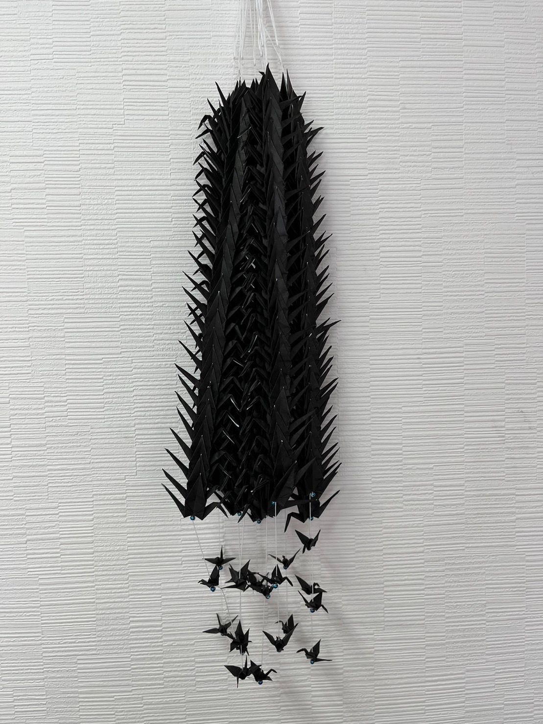 黒い千羽鶴完成品 - メルカリ