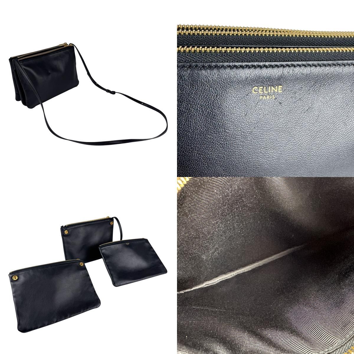 美品】CELINE セリーヌ ショルダーバッグ トリオ ラージ