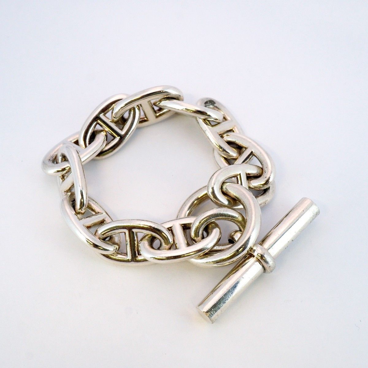 エルメス シェーヌダンクル pm19コマ Hermes Chaine d'ancre PM 19