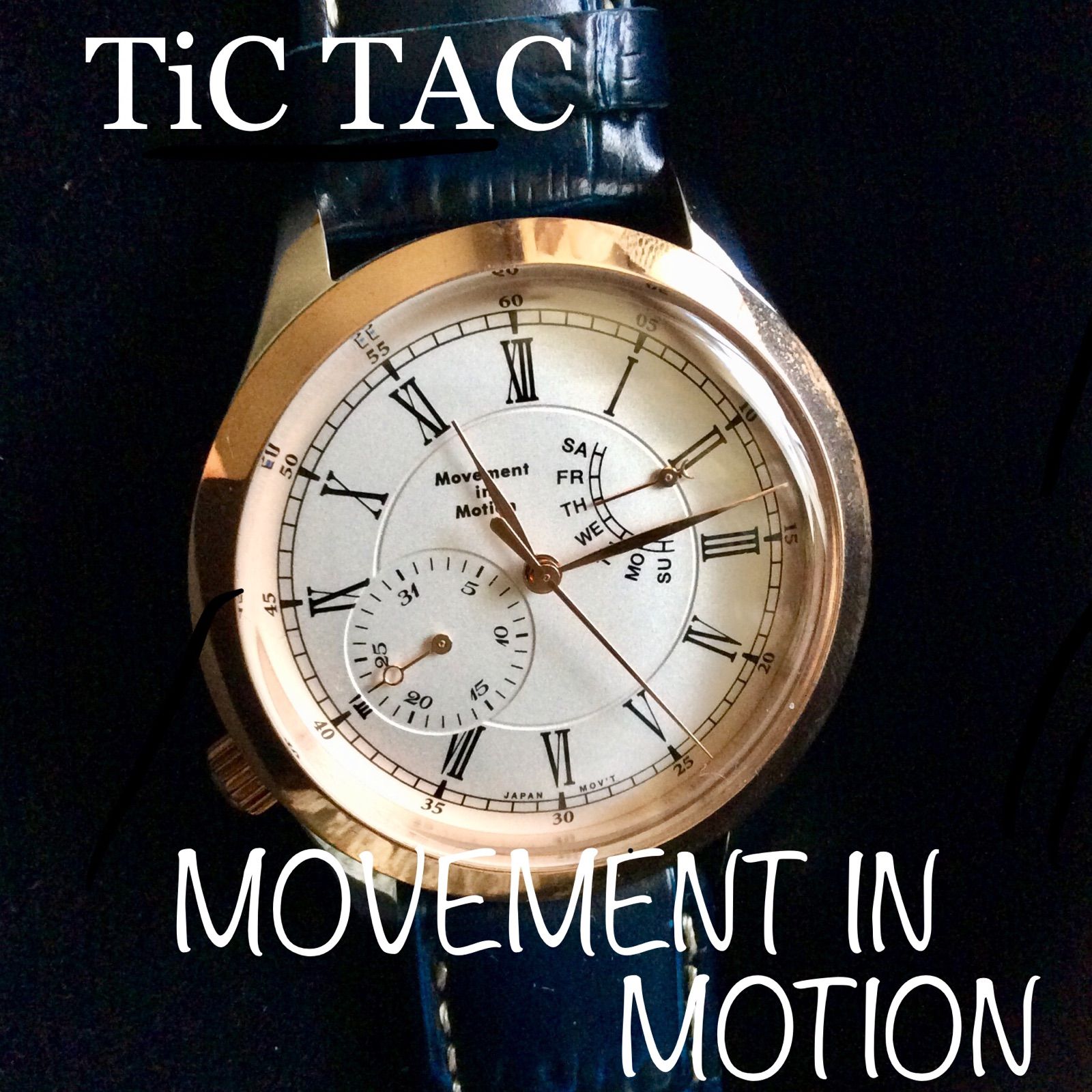 新品movement in motion メンズ腕時計TICTACレトログラード