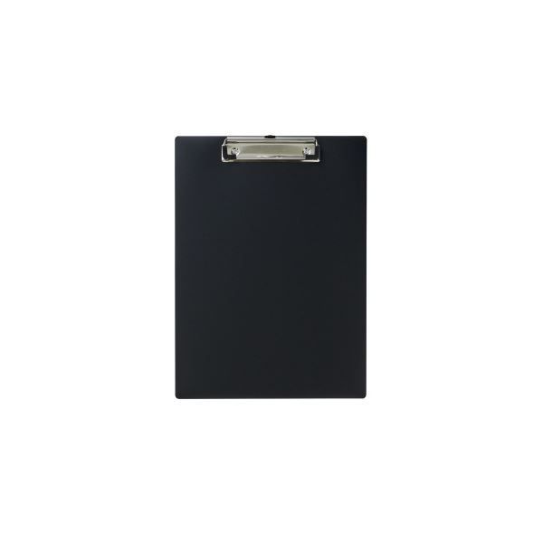 (まとめ）LIHITLAB 軽量クリップボード 抗菌 黒A2990-24 (×3