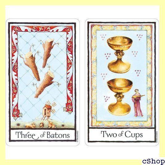 Kancharo タロットカード 78 枚 タロット占い オールド イングリッシュ タロット Old English Tarot 日本語のタロットカード基本説明書&ポーチ付き  902 メルカリ