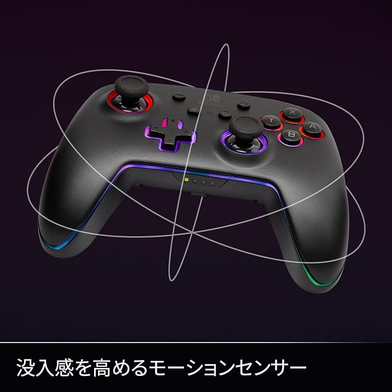送料無料！ 任天堂ライセンス商品 PowerA パワーエー ルメクトラ エンハンスド ワイヤレスコントローラー for Nintendo Switch - ブラック 2年 1522807JP-01 0