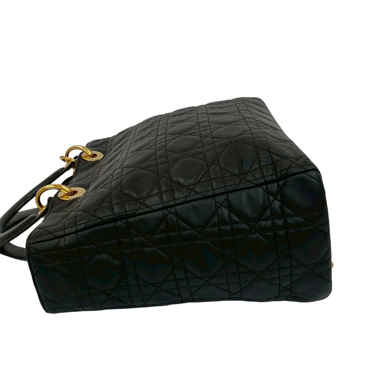 【極美品】クリスチャンディオール レディディオール カナージュ レザー 金具 クリスチャンディオール Christian Dior カナージュ レディ