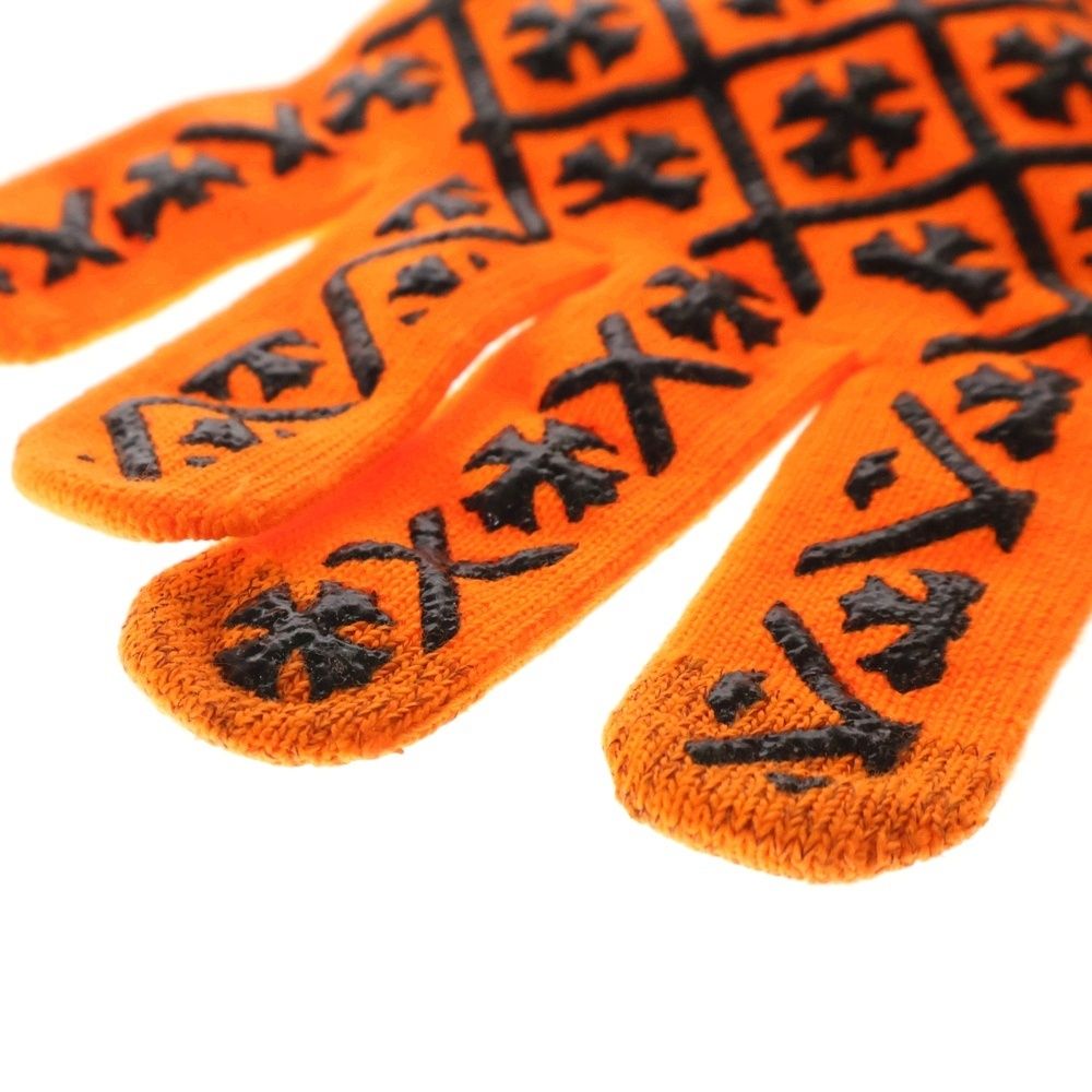  CHROME HEARTS クロムハーツ WORK GLOVES ワークグローブ 手袋 オレンジ 手袋 小物