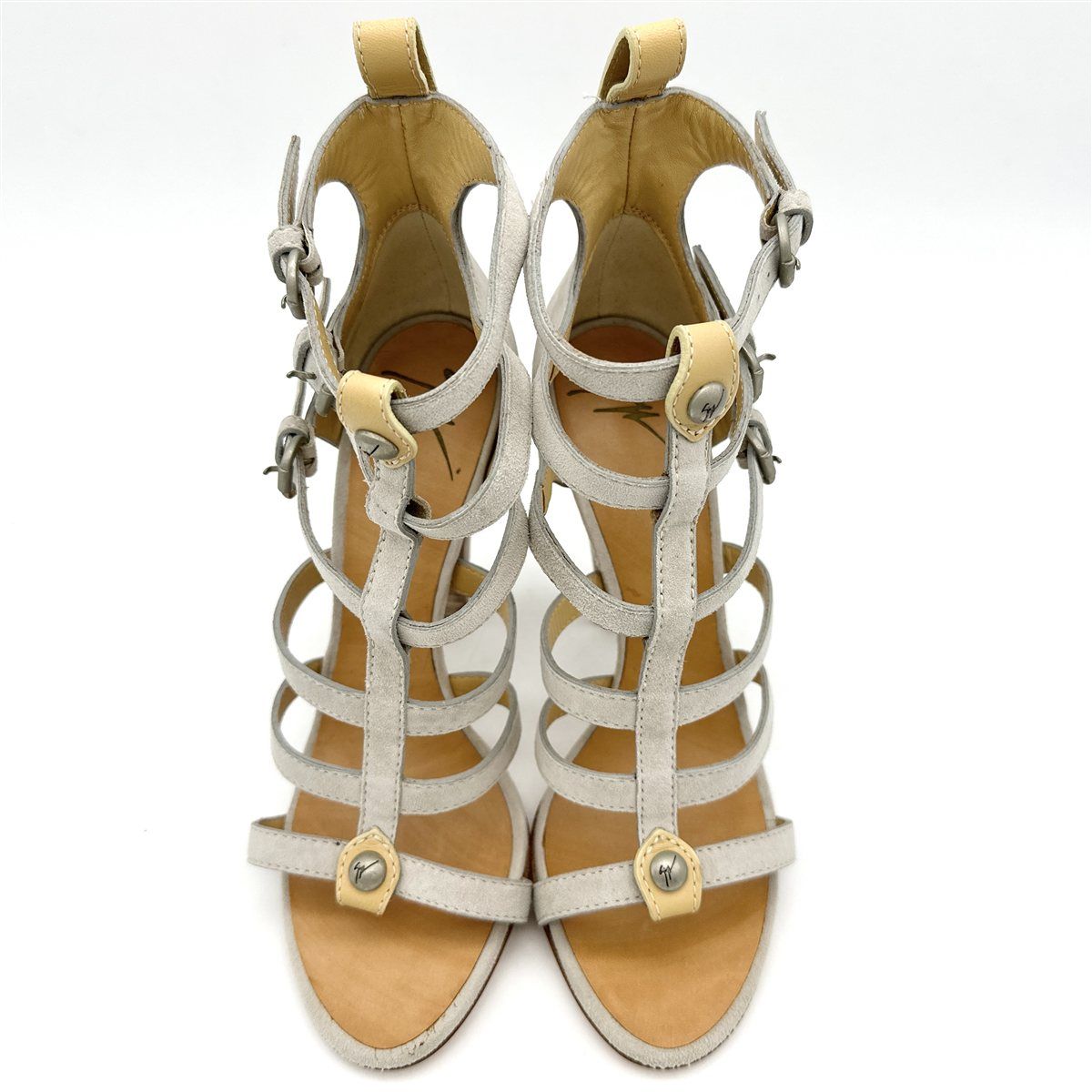 スエード ロゴ金具