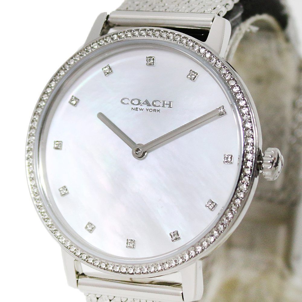 コーチ COACH 腕時計 14503358 レディース オードリー AUDREY クォーツ ホワイト シェル シルバー