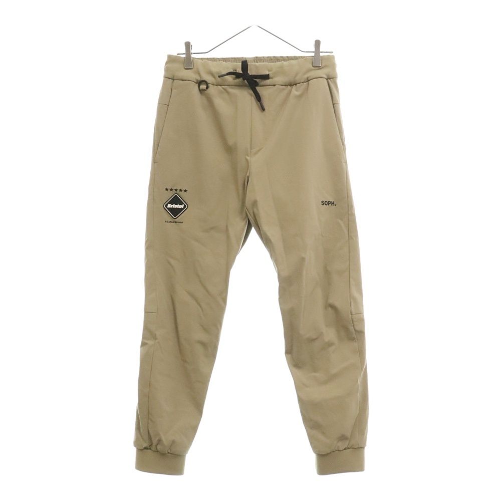 F.C.R.B./F.C.Real Bristol/FCRB (エフシーアールビー/エフシーレアルブリストル) LYCRA TRACK RIBBED トラックパンツ ベージュ FCRB-232067