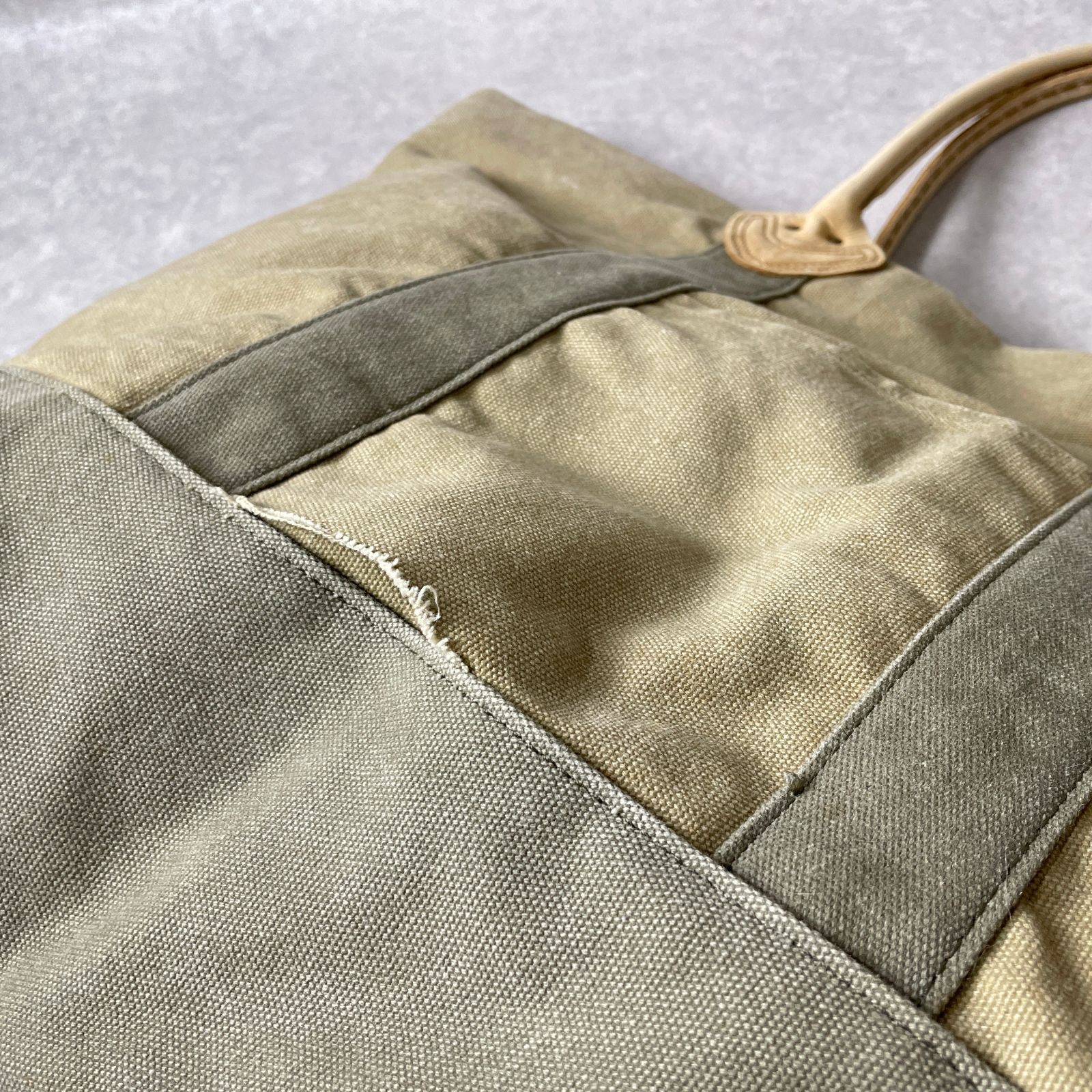 L.L.Bean キャンバス レザーハンドル トートバッグ エルエルビーン 