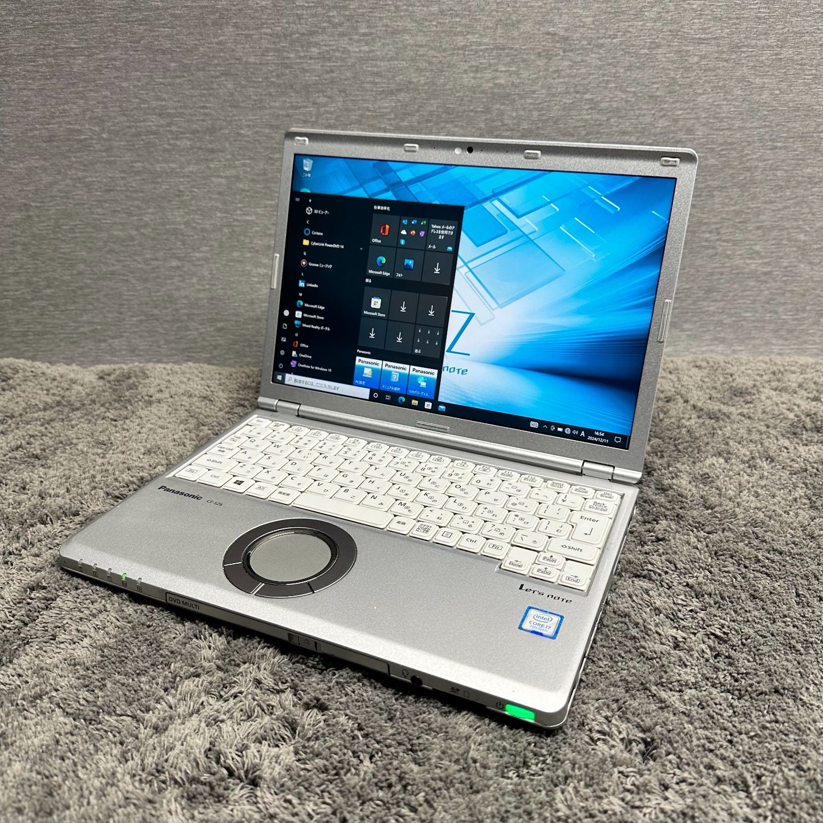 ⑪ Panasonic Let's note i7 7500U メモリ8GB SSD256GB Windows10