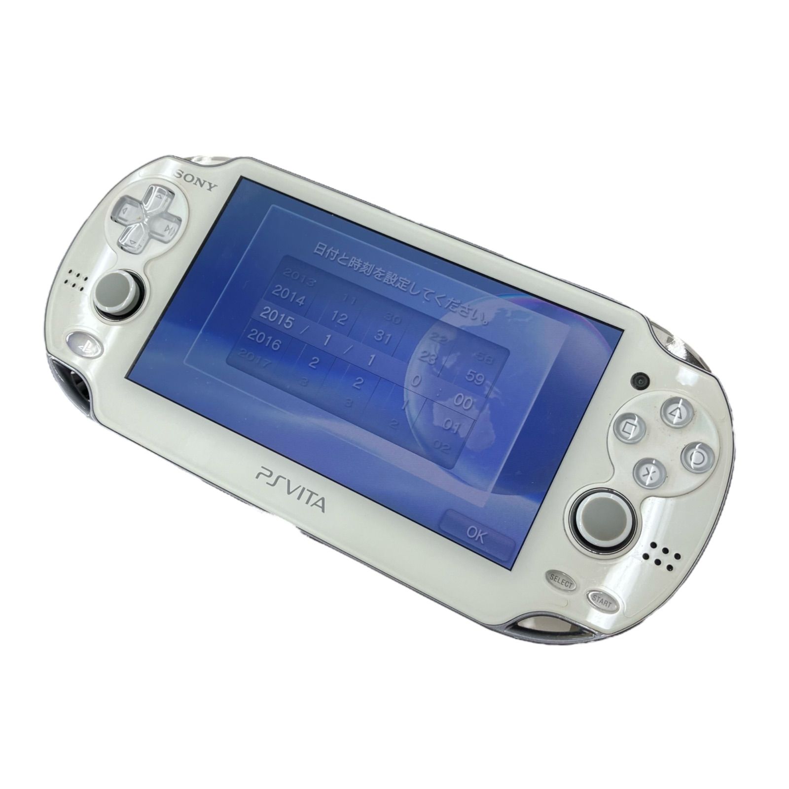 SONY PSVITA 2000番 ホワイト×水色 ジャンク品 PS Vita ホワイト 本体