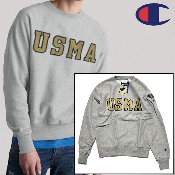 Champion Reverse Weave USMA 1967 Crew Neck Sweatshirt　USMA 1967 チャンピオン リバースウィーブ スウェットシャツ【r37267-gray】