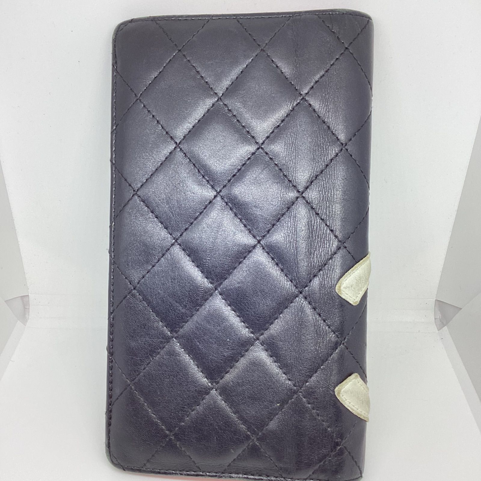 シャネル CHANEL カンボンライン 長財布 ☆ギャランティカードあり
