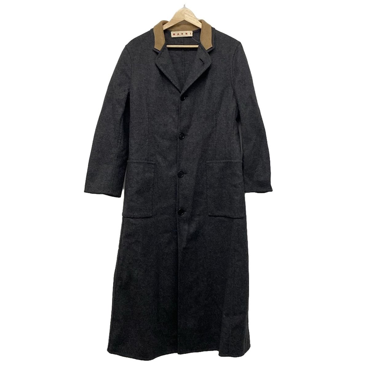 マルニ MARNI コート ダウンコート サイズ40 M ダークグリーン レディース 冬物 美品 MARNI(マルニ) コート サイズ40 M レディース - ダークグレー×ライト