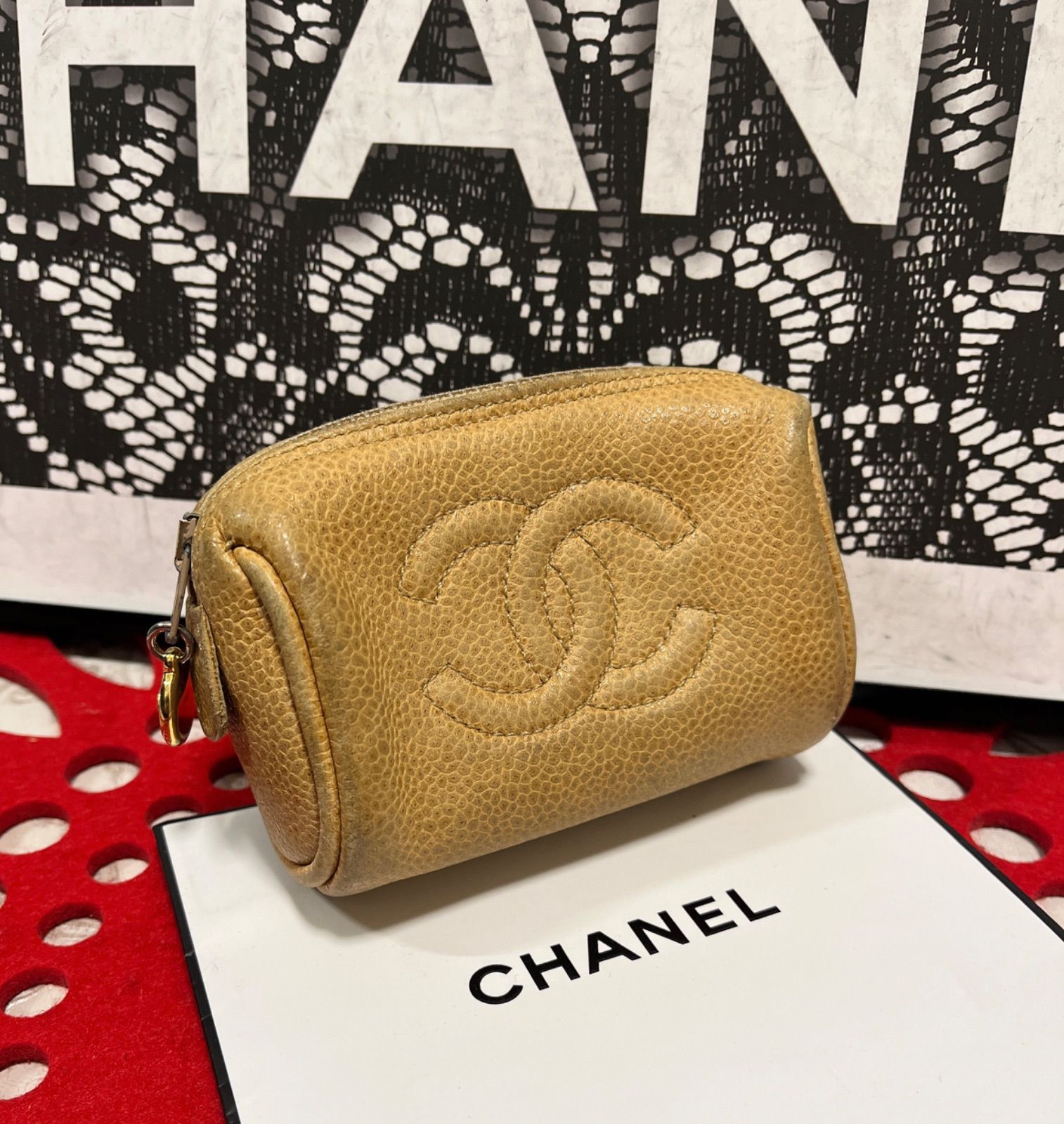 CHANEL シャネル ココマーク キーケース ブラック ホワイト ピンク W