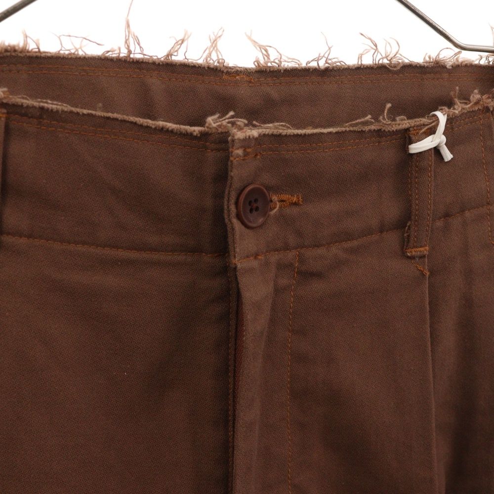 YOKE (ヨーク) CUT-OFF 2PLEATED WIDE TROUSERS カットオフ フロント