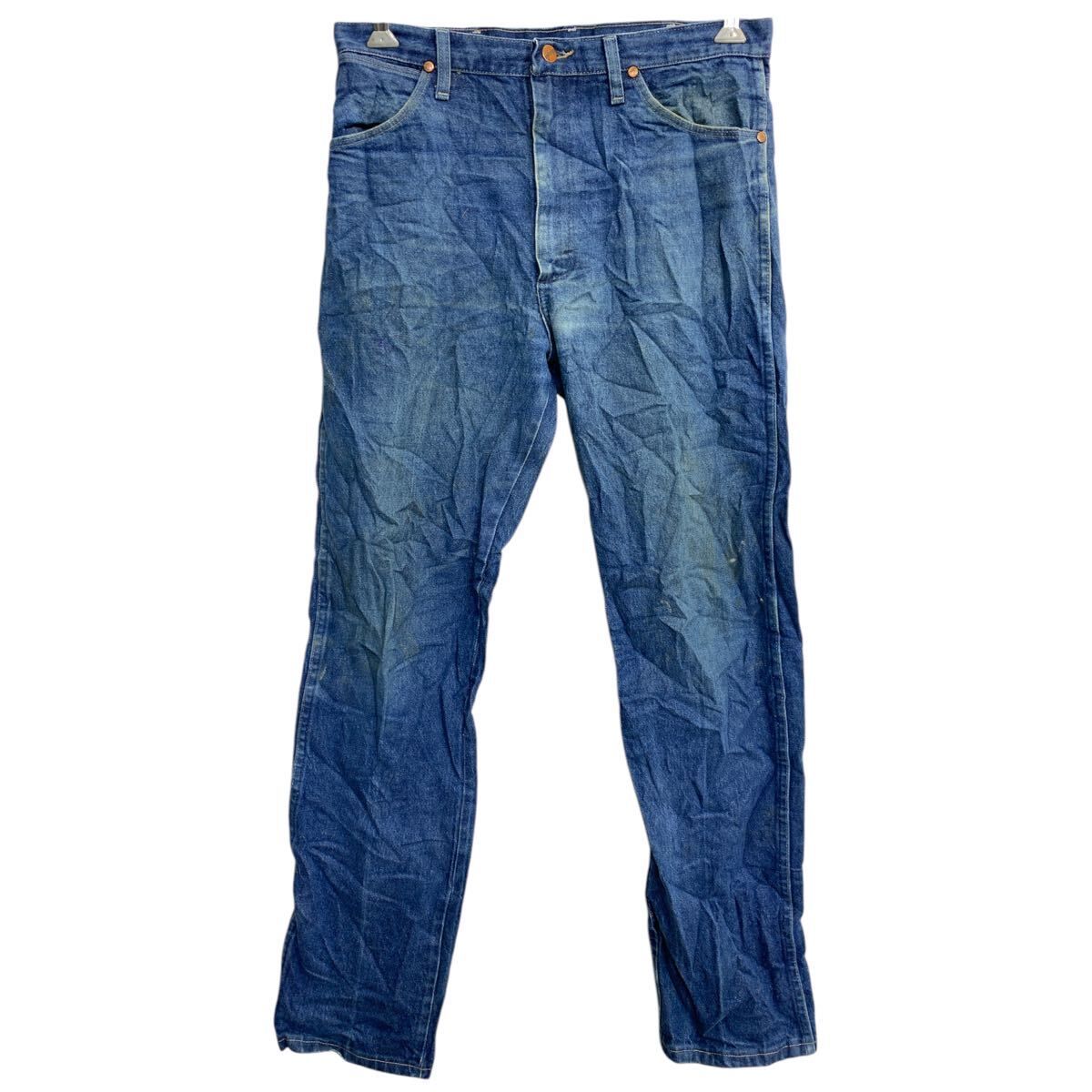 Wrangler カウボーイ ロングパンツ W34 ラングラー インディゴ コットン メキシコ製 古着卸 アメリカ仕入 2501-311