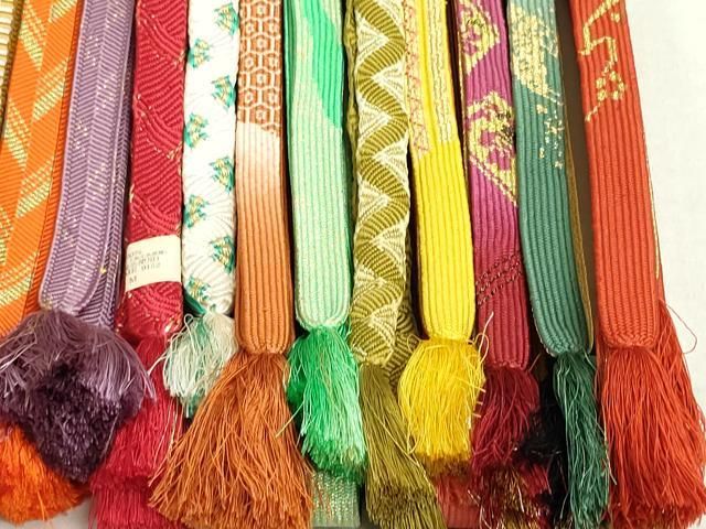 平和屋着物○和装小物 帯締め20本 高麗組 笹浪組 金銀糸 逸品  