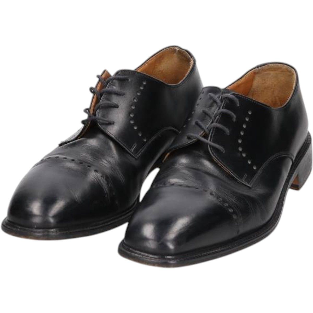 古着 PRONTO UOMO FIRENZE スクエアトゥ ストレートチップシューズ イタリア製 10 メンズ28.0cm相当|saa014398
