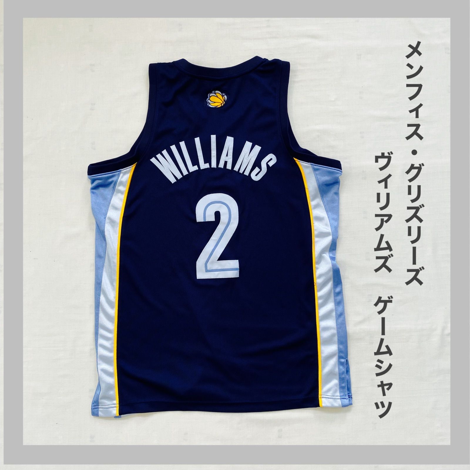 Reebok タンクトップ ゲームシャツ ユニフォーム NBA ビッグサイズ リーボック 刺繍 当時物 ゲームシャツ アイバーソン y2k タンクトップ