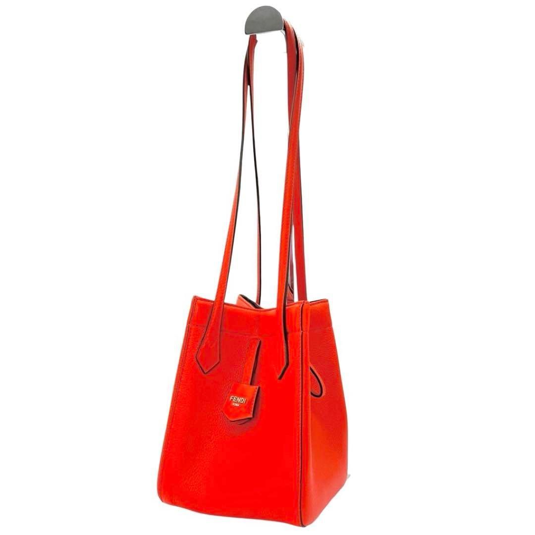 未使用　フェンディ　オリガミ　ショルダーバッグ　レッド　スモール　ミニ　3736 未使用 フェンディ オリガミ ショルダーバッグ レッド スモール ミニ