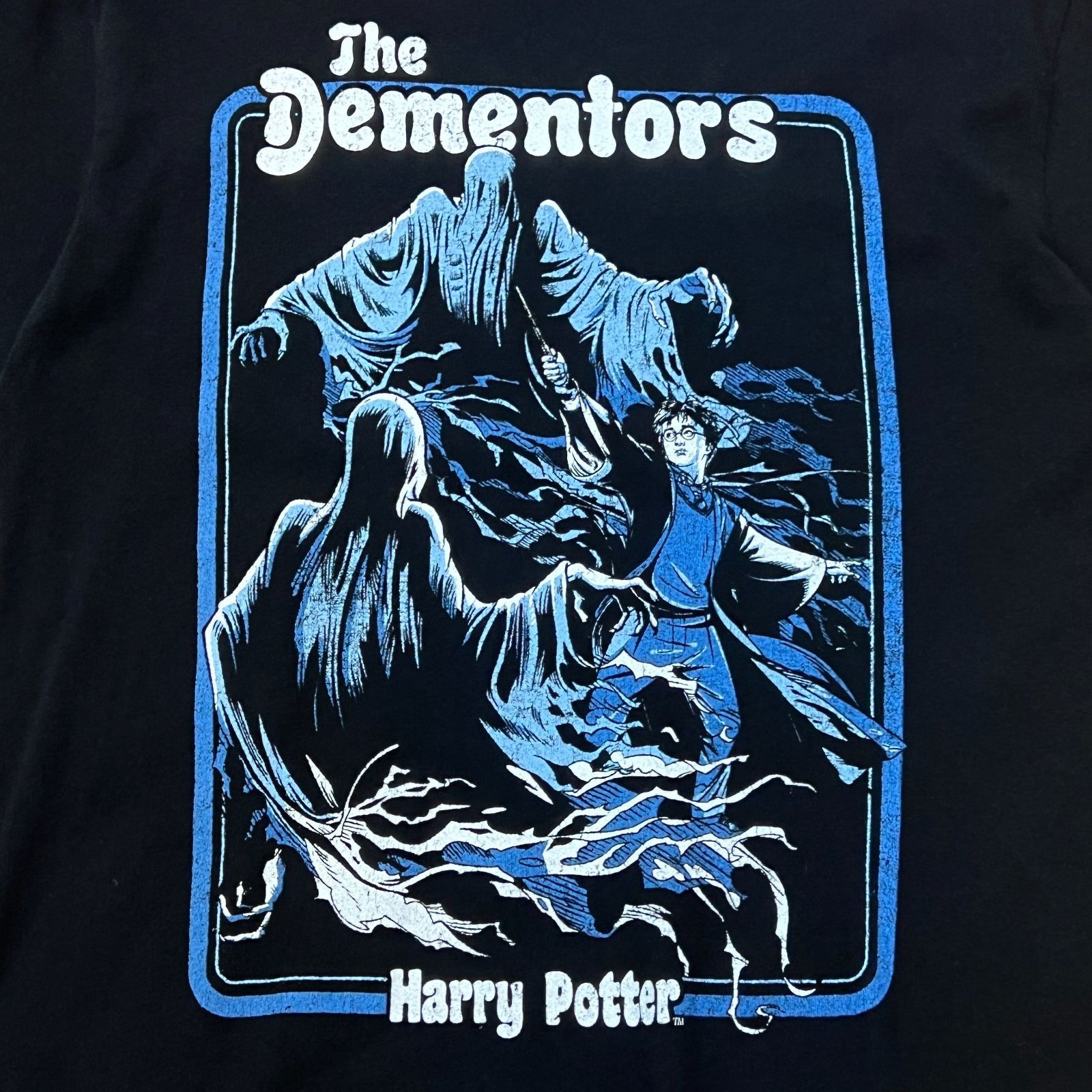 『希少』　Harry Potter movie 半袖Tシャツ　前面プリント　古着 Harry Potter ハリーポッター 洋画Tシャツ 半袖 輸入品 校章