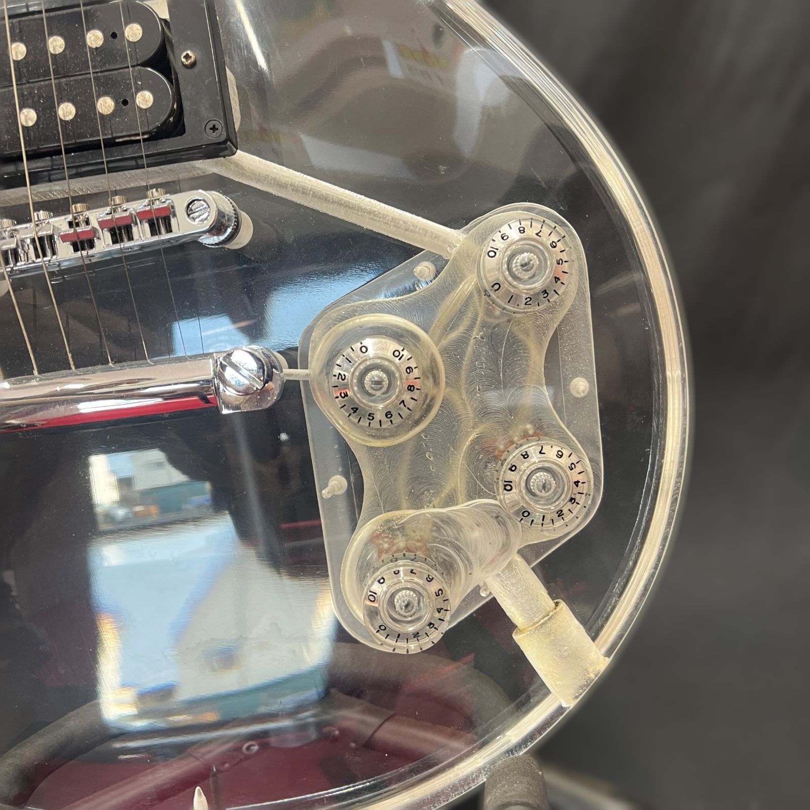 エレキギター クリア透明アクリルボディ 【希少】レスポール - メルカリ