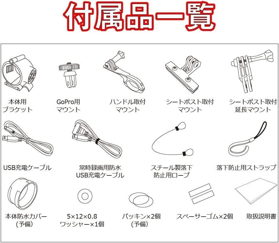 LeFHe　自転車＆バイク用　ドライブレコーダー/アクションカム 【新品未開封】 LeFHe 自転車＆バイク用 ドライブレコーダー/アクションカム