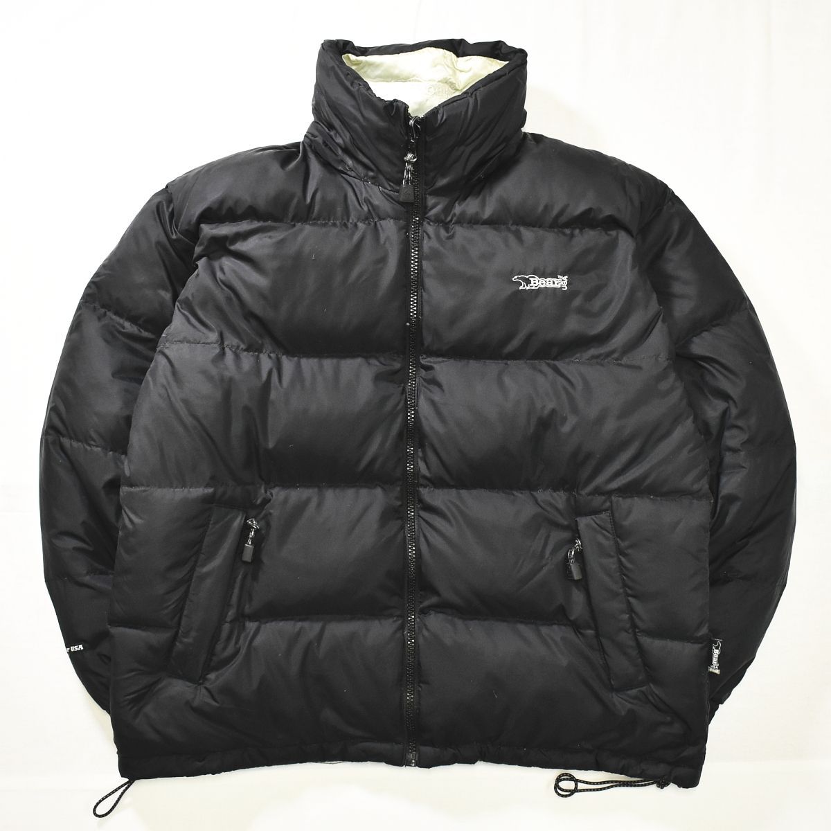 大きいサイズ　BEAR USA ベアー　リバーシブル　ダウンジャケット　モコモコ Bear USA - ベア Bear リバーシブル バック デカロゴ オーバーサイズ