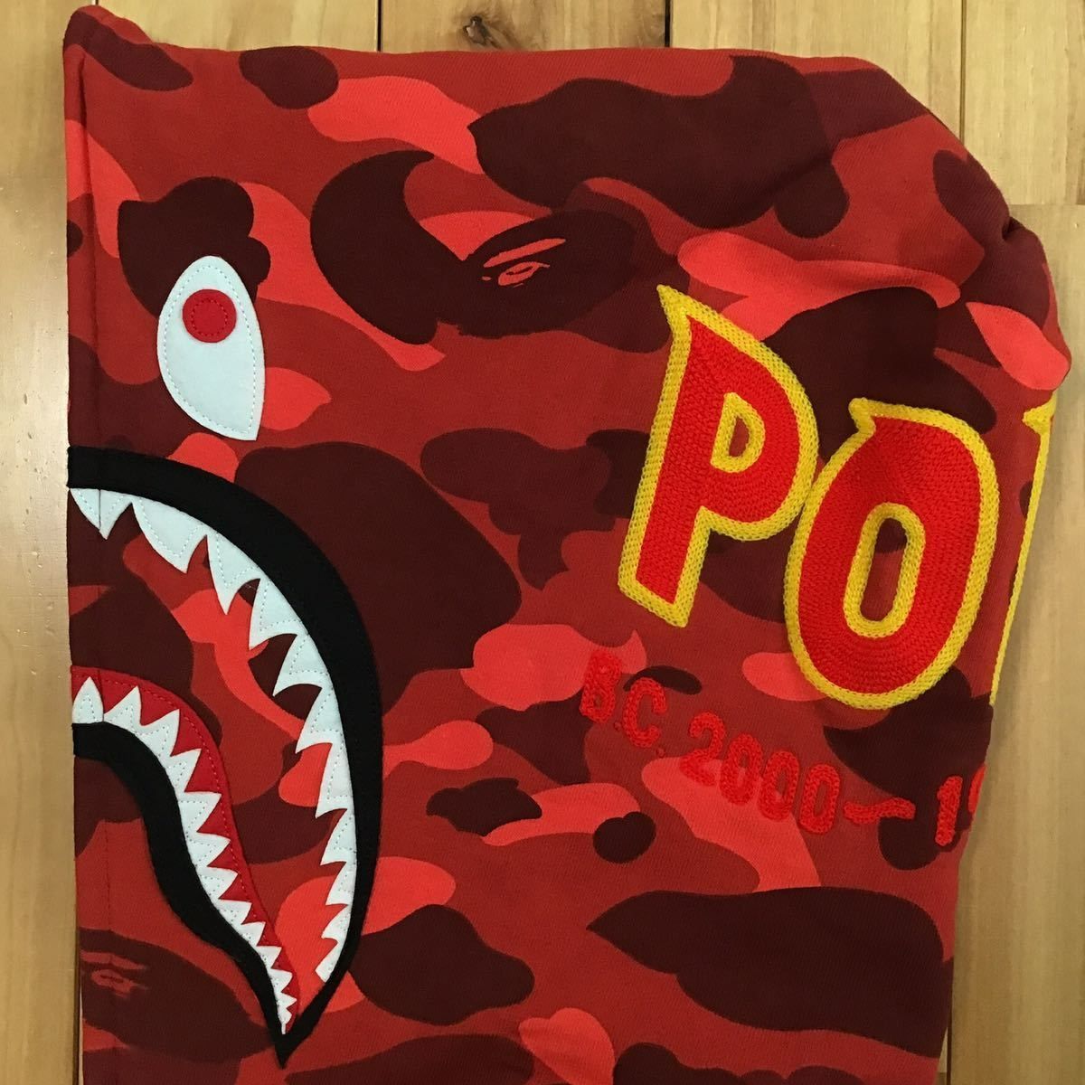★美品★ Red camo シャーク パーカー Mサイズ shark full zip hoodie a bathing ape BAPE エイプ  ベイプ アベイシングエイプ 迷彩 PONR