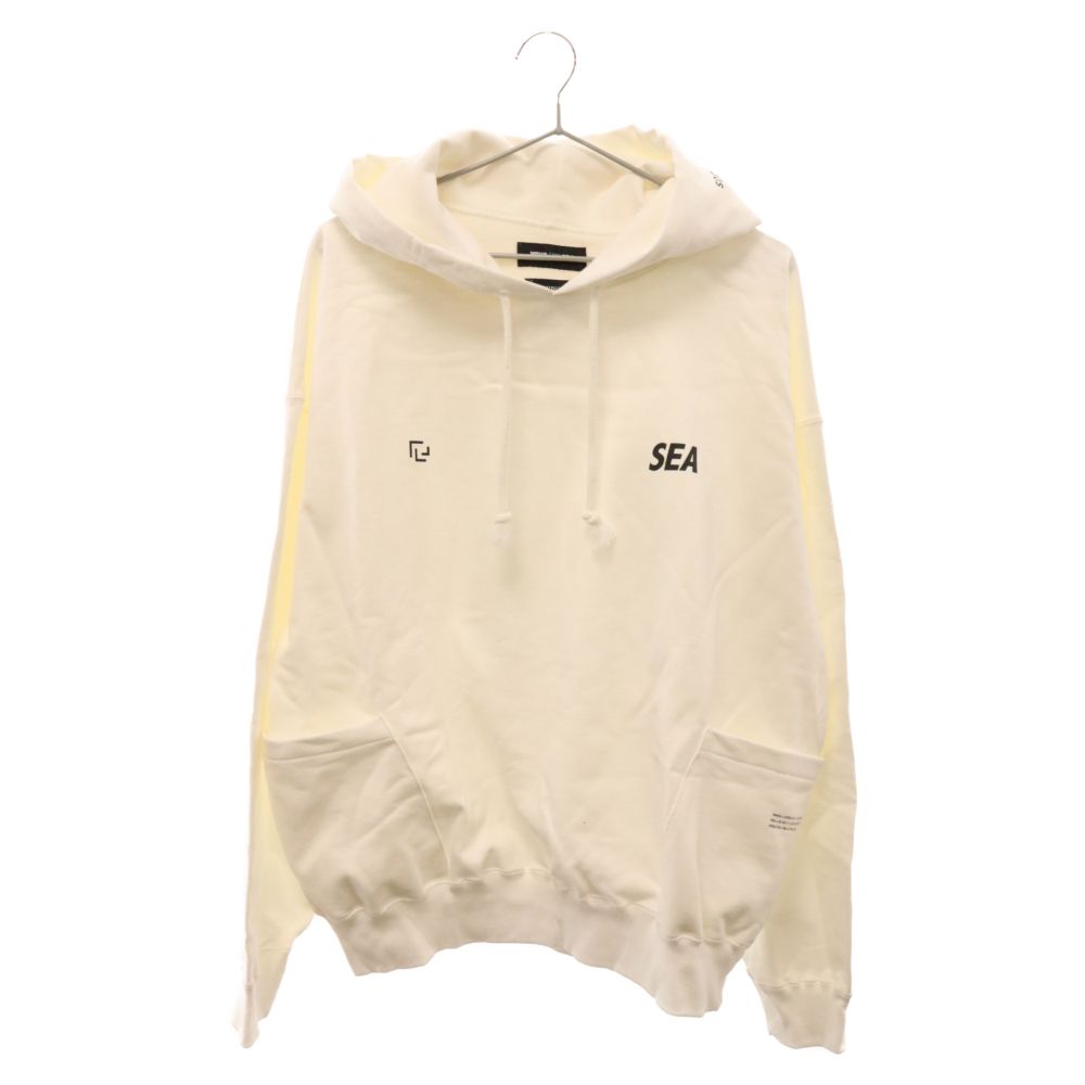 ✨WIND AND SEA RAMIDUS パーカー ホワイト Lサイズ WIND AND SEA (ウィンダンシー) ×RAMIDUS Logo Pullover Parka