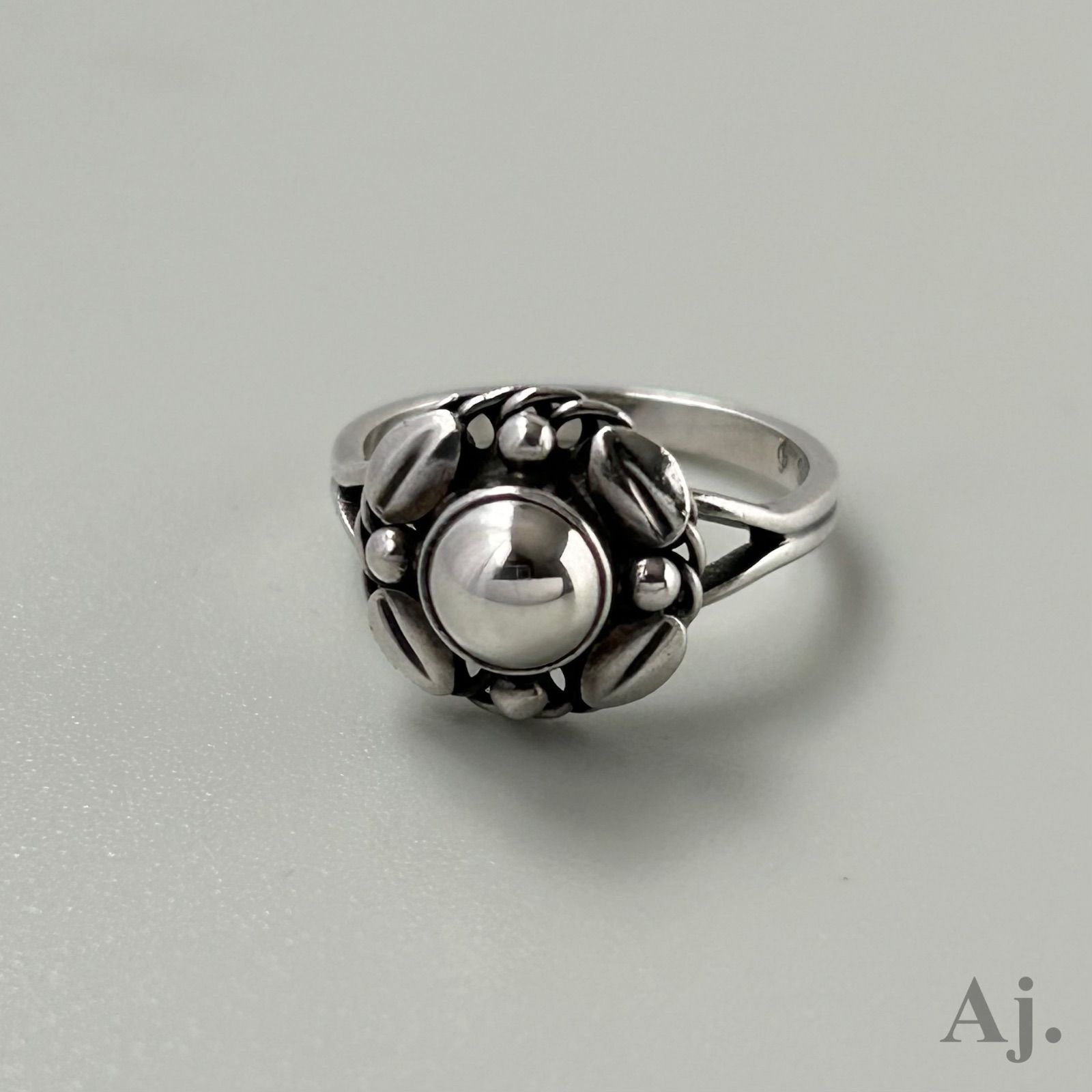  　ジョージジェンセン　9号 リング ヴィンテージ　指輪 ジョージジェンセン 希少 リング 指輪 ヴィンテージ AG925 約9号