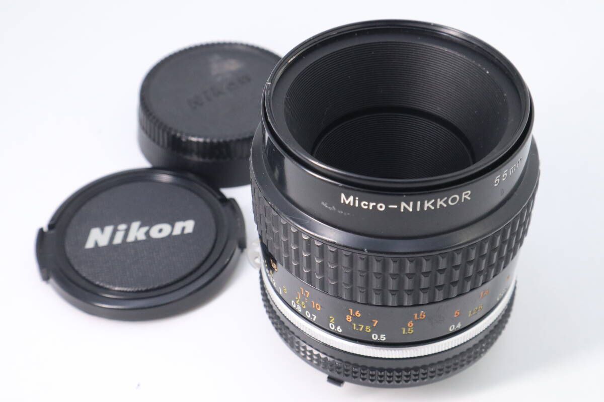 Nikon Micro-NIKKOR 55mm F2.8 ニコン MFレンズ ブラック